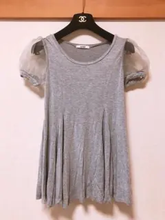 snidel チュール袖チュニック