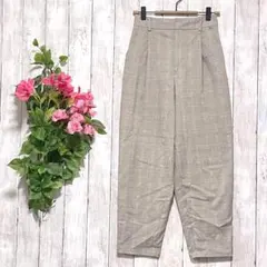 【ジーユー】 パンツ テーパードパンツ アンクルパンツ チェック スラックス