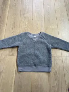 ボア素材 グレー トレーナーGAP