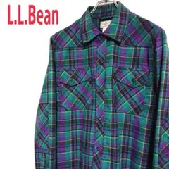 エルエルビーン L.L.Bean 長袖 ネルシャツ チェック柄