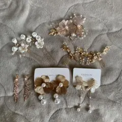 結婚式　アクセサリー　イヤリング　ピアス　髪飾り　まとめ売り