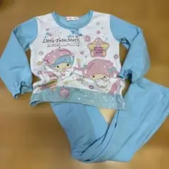 リトルツインスターズ パジャマ 水色　キキララ　光るパジャマ