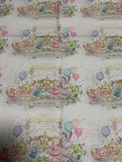 ダッフィーとフレンズ 裁縫 布地