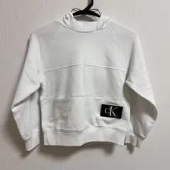Calvin Klein Jeans フード付きトレーナー 8号 ホワイト