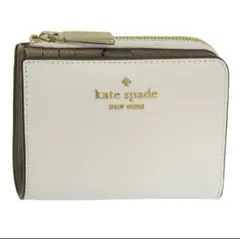 【短時間値下げ】kate spade 二つ折り財布 ホワイト