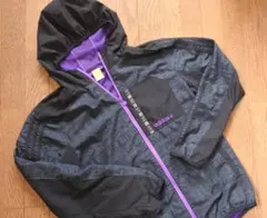 【未使用】adidas ナイロンジャケット O ブラック/パープル