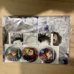 呪術廻戦 缶バッジ 伏黒恵 虎杖悠仁 乙骨憂太 セット　ファイル