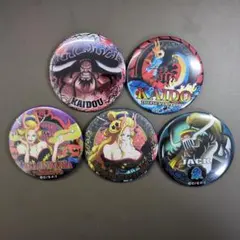ワンピース　缶バッジ　百獣海賊団　カイドウ　ジャック　ブラックマリア