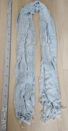 淡い水色 レース状 ストール