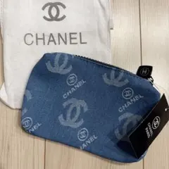 新品未使用】CHANEL 2026 非売品ノベルティ デニム 巾着ポーチ - メルカリ