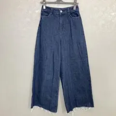 3561◯ ROPE PICNIC ハイウエスト ワイドデニムパンツ カットオフのサムネイル