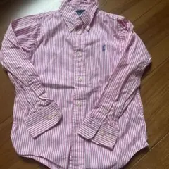 Ralph Lauren 長袖シャツ 4 ピンクストライプ