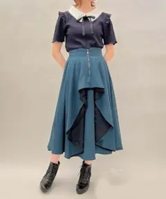 axes femme ジップフリルＳＫ スカート