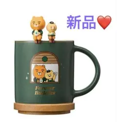 【新品】　スターバックス　韓国　ライアン　& チュンシク フィギュア マグカップ