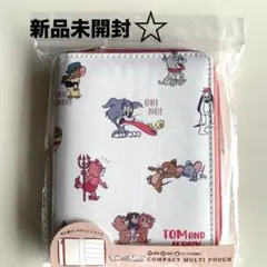 【新品未開封】トムとジェリー　イラストがカワイイ　ミニマルチポーチ　ピンク