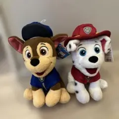 パウパトロール　チェイス＆マーシャルぬいぐるみ