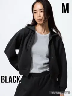 UNIQLO ドライスウェットフルジップパーカ Mサイズ・BLACK