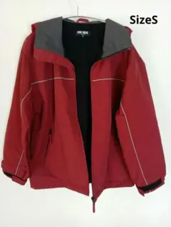赤いフード付きスノーボードウェア着丈72cm内ポケットあり娘使用 即買い歓迎