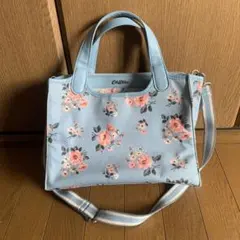 Cath Kidston 水色 花柄 ショルダーバッグ