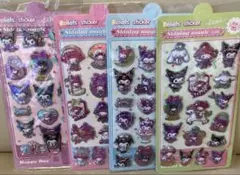 【キラキラシール】マイメロディ クロミ シナモロール　4枚セット