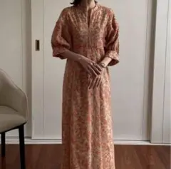 CLANE　FLORET EMBROIDERY ARM ONE PIECE