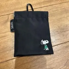 SOLEIL PEANUTS スヌーピーポーチ ブラック