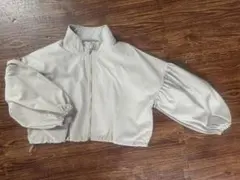 110cm 女の子 ウインドブレーカー アウター ショート丈 フリル