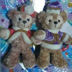 〖 値下げ〗クリスマス♡ダッフィー、シェリーメイ ぬいぐるみバッジ セット