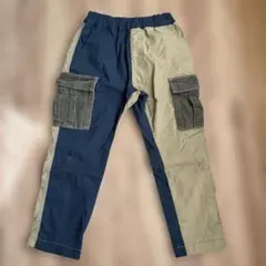 BREEZE カーゴパンツ 110サイズ ネイビー ベージュ