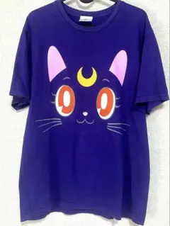 USJ セーラームーンコラボ ルナ Tシャツ Lサイズ 送料無料 紫 限定品 猫のサムネイル