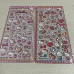 ハローキティ ボンボンドロップ シール 2種キティちゃんサンリオ　キティ　ピンク