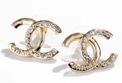 CHANEL 2024春夏 定番 ピアス シャンパンゴールド 24S シャネル