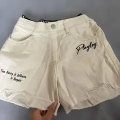 PLAYBOY キッズ ハーフパンツ ホワイト