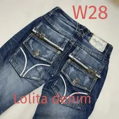 【y2k】Lolita Jeans ロリータジーンズ　00’s ダメージ　W28