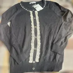 新品　GROVE ブラックカーディガン M 姫