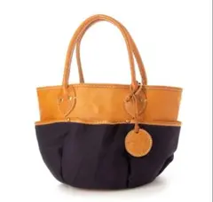 zucchero filato カウレザー×キャンバス マルシェバッグ