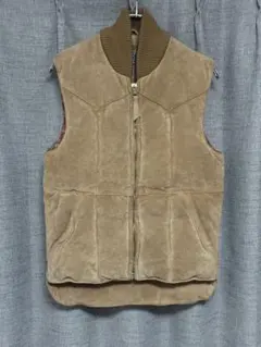 90s ラルフローレン スエード スウェード レザー ダウン ベスト