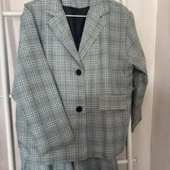 グレー系チェック スーツ 170