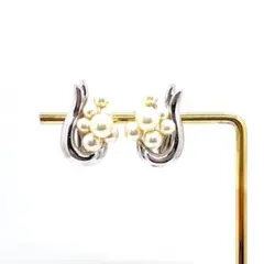 美品✨ AVON エイボン イヤリング パール ヴィンテージ 大ぶり シルバー