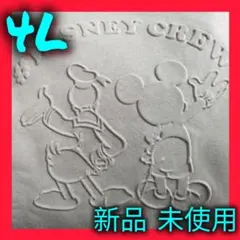 新品　ミッキー　ドナルド　エンボス加工　ディズニー　4L トレーナー