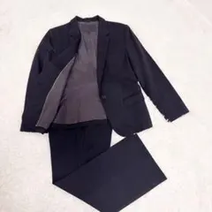 UNTITLEDダークグレー ストライプ ビジネススーツ 上下セット 42