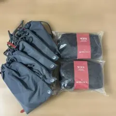 デルタ空港【ビジネスクラス限定】アメニティポーチセット2個　JAL巾着5個セット