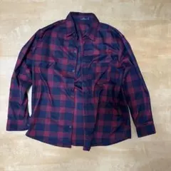 ITEMS URBAN RESEARCH ネルシャツ チェック ネイビー レッド