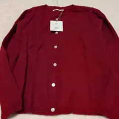 YARRA 長袖 カーディガン レッド 未使用