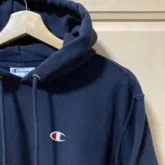 champion リバースウィーブ　プルオーバーパーカー　ネイビー　紺