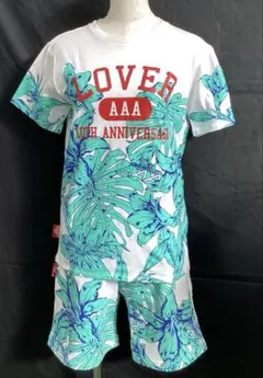 T879-60 レディース 上下セット 白 プリント 春秋 AAA M 1/15