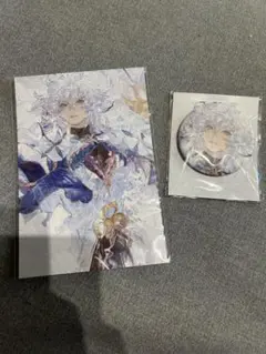 FGO タイキ展　マーリン　Merlin 箔押しポストカード　Fate タイキ展 マーリン FGO ポストカード 缶バッジ - メルカリ