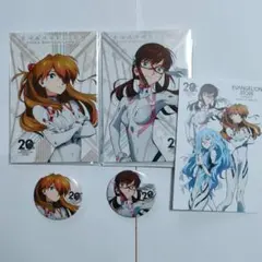 アスカ　マリ　ポストカード・缶バッジセット　福岡限定　エヴァンゲリオン