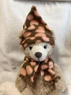 ダッフィー  シェリーメイ　ハンドメイド　あたたかい　帽子とマフラー（ストール）