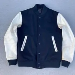 SHIPS JET BLUE スタジャン　ブルゾン　レザー　ウール　古着